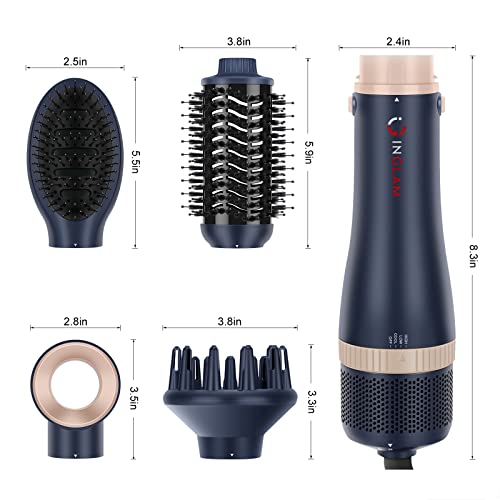 Hair Dryer Brush Set (Prussian Blue)