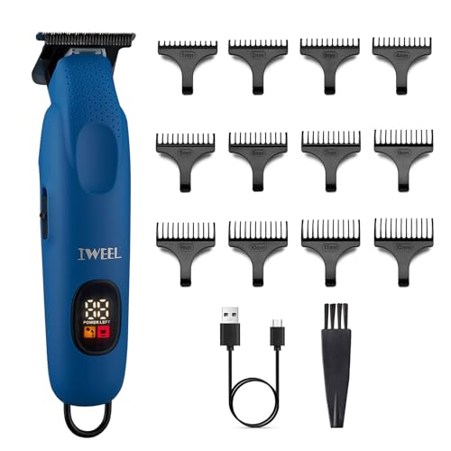 Professional Beard Trimmer for Men (Blue)