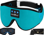 3D Sleep Headphones Bluetooth 5.4 Sleep Mask with HD Speakers (Blue)