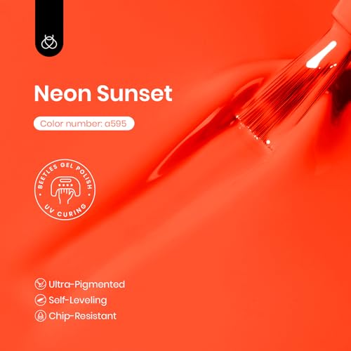 Beetles Neon Orange Gel Polish (M - Creme Orange | Bright Orange)