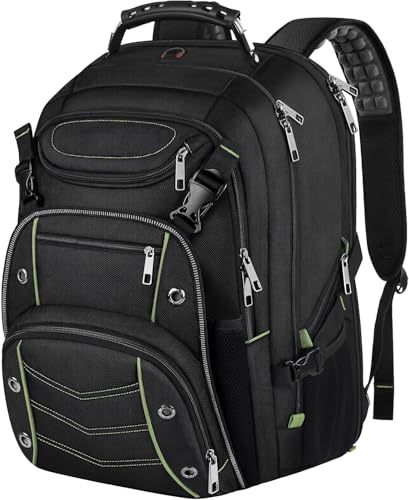 18.4 Laptop Backpack for Men (Green)