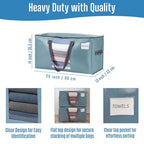 Moving Bags Wide Open Top (Shiny Light Blue / 4 Pack)