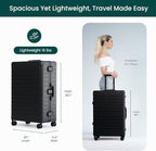 Zipperless Check in Suitcase (Jet Black)