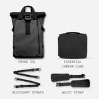 PRVKE 21L Photography Bundle (PRVKE 21L / Photography Bundle / Black)