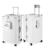 Super Large Aluminum Frame Checked Luggage (A1-Ivory White / 29in)