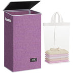 100L Laundry Hamper with Lid (Purple / 100L)