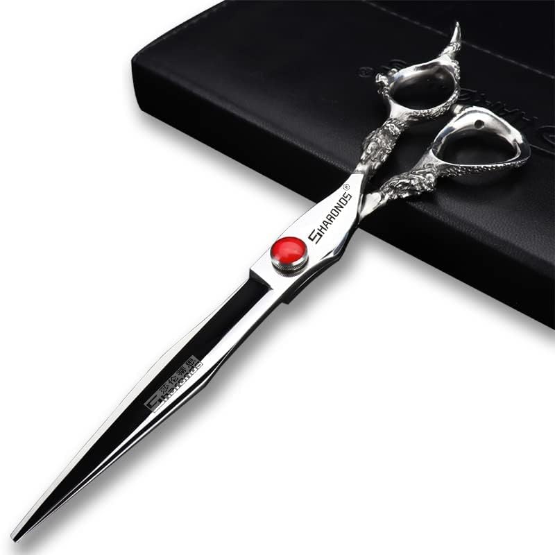 7/7.5/8/9 inch salon personalized scissors salon hair styling hair scissors stainless steel hair tools (8 inch flat) (8 Inch Flat)