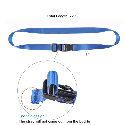 Buckle Straps (Blue / 6’x1")