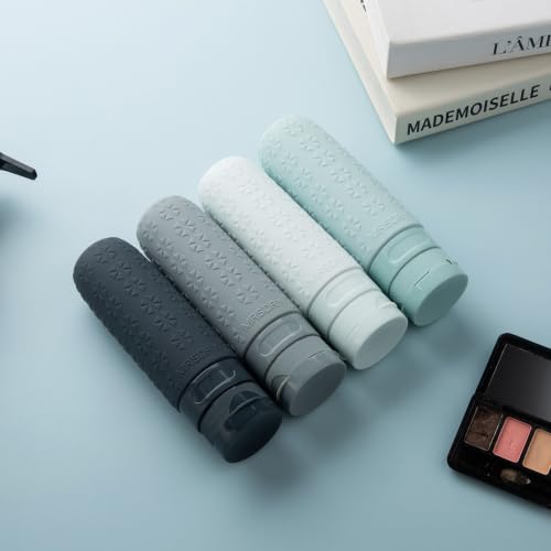 Travel Bottles for Toiletries (Grey / 3 Ounces)