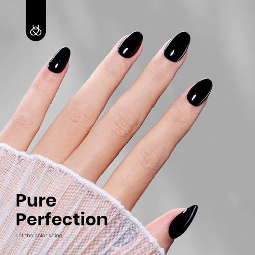 Beetles Black Gel Polish (G - Creme Black | Hema-Free Silent Charm)