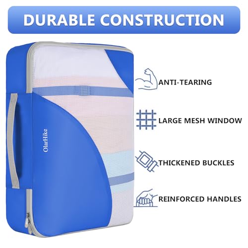 Packing Cubes for Travel (12 Blue)