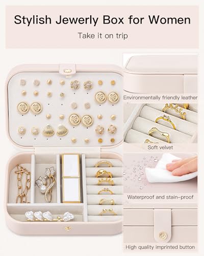 Travel Jewelry Case (Pink)