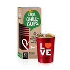 16 oz. Reusable Party Cups (Love Red / 12 Count)