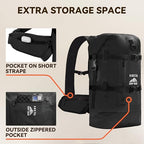 Dry Bags Waterproof Backpack 40L for Men & Women (Black / 40L)