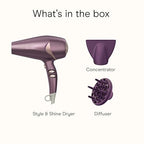 INFINITIPRO Hair Dryer w (Purple / 1 Count (Pack of 1))