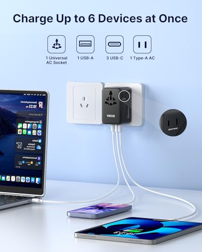 Universal Travel Adapter (140W Black)