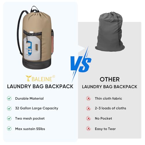 150L Laundry Bag Backpack (150L / Khaki)