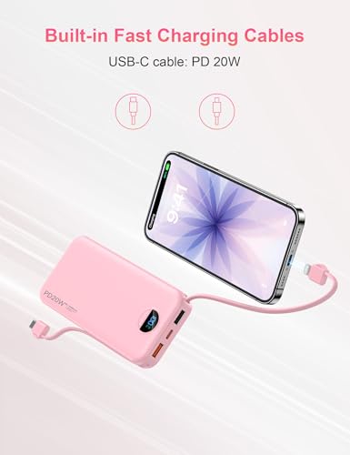 Portable Charger Power Bank 10000mAh PD20W w