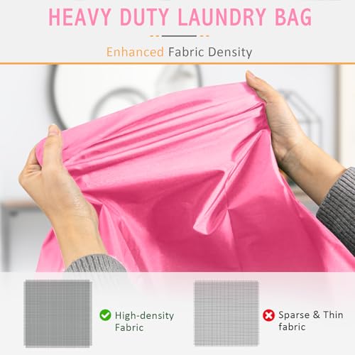 Extra Large Heavy Duty Laundry Bag (Extra Large Laundry Bag With Handles (Pink))