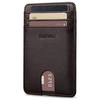Mens Slim Wallet (Pebble Brown)