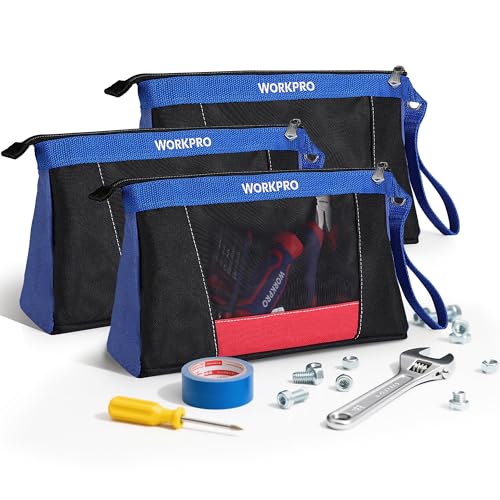 12" Tool Pouches with Zipper (Black)