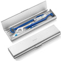 Wider Aluminum Toothbrush Travel Case (Silver / 1 Pack (Large))