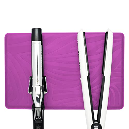 Heat Resistant Station Mat for Hair Straightener (1 Pack (Pink, 10.75"x6.75"))