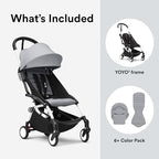 YOYO3 Travel Stroller from 6 Months (Stone on White)