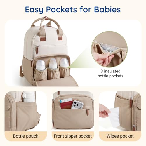 Diaper Bag Backpack Multi (2-black / Regular Flat Style)