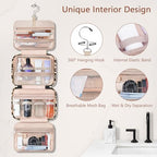 Toiletry Bag for Women (Large / With Jewelry Organizer Compartment / Leopard Print)