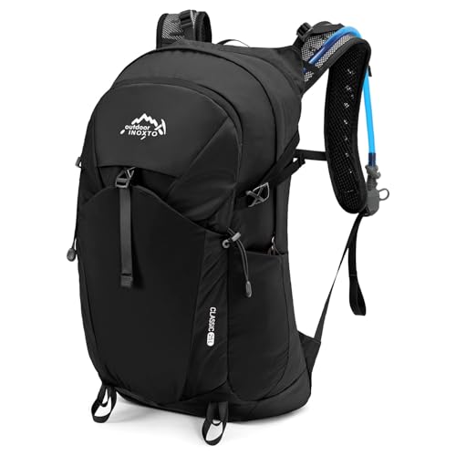 Hiking Hydration Backpack with 2L (Black-3L Water Bladder)