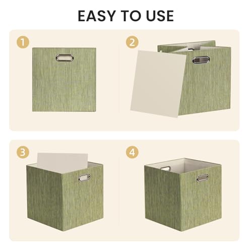 Storage Cubes (13×13×13/4pcs / Yellow/Brown Mixed)