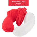 Inflatable Travel Neck Pillow (Vintage Red)