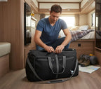 Travel Duffle Bag for Women & Men. Duffel Bag for Traveling & Camping (80L / Black)