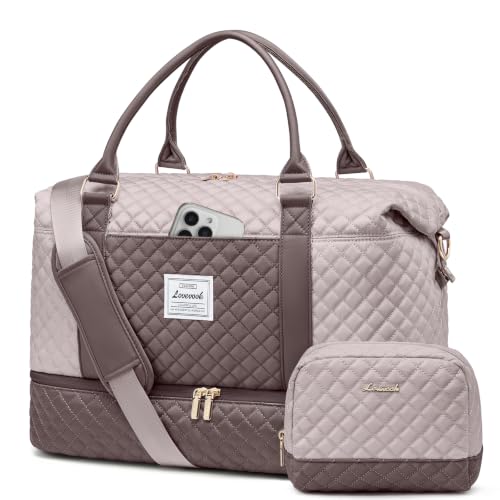 Travel Duffle Bag (LIight Pink - Coffee-a / Large-2 Pcs)