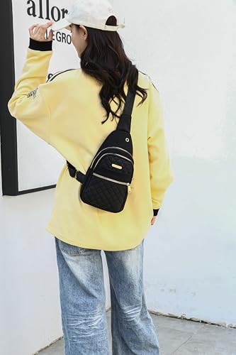 Small Crossbody Bags for Women Travel (Black-8002)