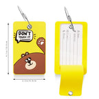 Funny Animal Luggage Tags Suitcases (Yellow)