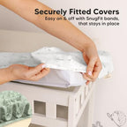 2 Pack Organic Changing Pad Covers for Girl (DinoDood)