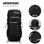 50L Internal Frame Hiking Survival Backpack (Black)