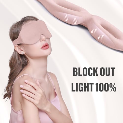 Sleep Mask for Side Sleeper (Pink)