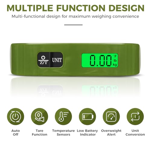 Digital Luggage Scale (Olive Green)