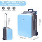 Expandable Luggage with Spinner Wheels (Blue visor)