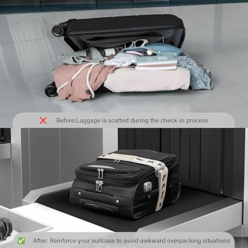 Luggage Straps for Suitcases (Orange Tabby)