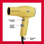 Compact Ionic Travel Hair Dryer (Yellow)