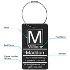 Luggage Tags for Suitcase (Black / Vertical (2x3.5"))