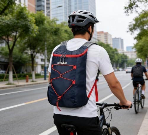 16L Foldable Hiking Backpack (Navy Blue)