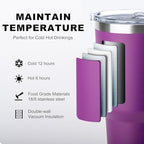 30 oz Tumbler with Lid and Straw (purple-A / 30 Ounces)