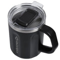 Stainless Steel Coffee Mug with Handle (Black)