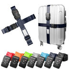 TSA Approved Luggage Straps Heavy Duty Suitcase Belt (navy blue)