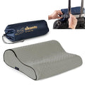 Travel & Camping Comfortable Memory Foam Pillow (Grey Contour)